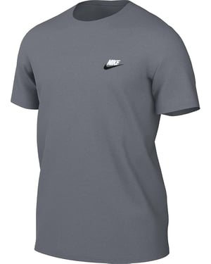Nike Grey White Sportswear Club T Shirt