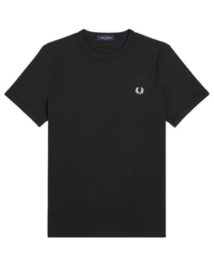 Fred Perry Ringer T-Shirt Black