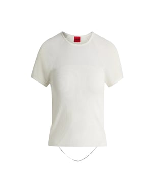Hugo Dames/Dames Slevetta Slim Raglan T-shirt (Natuurlijk)