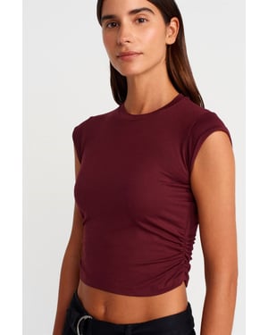 Dames Mouwloze Lichte Crop T-shirt
