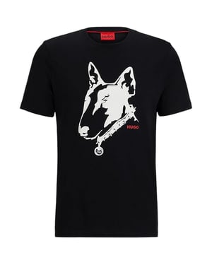 Hugo Unisex Hond voor Volwassenen T-Shirt (Zwart)