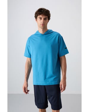 Oversized Hoodie T-Shirt met Korte Mouwen