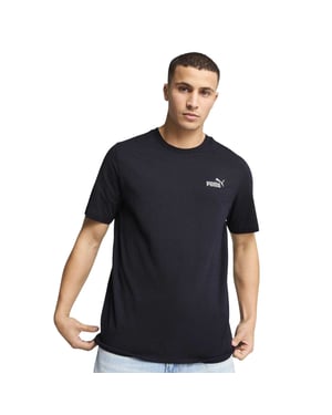 Puma Heren Essentials Klein Logo T-Shirt (Marine)