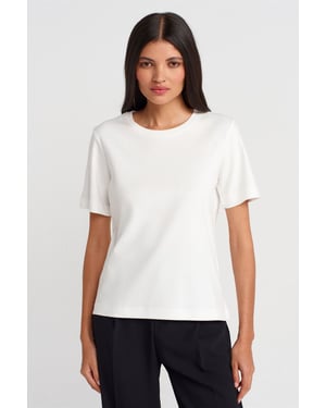 Dames Katoenen Ronde Hals T-Shirt