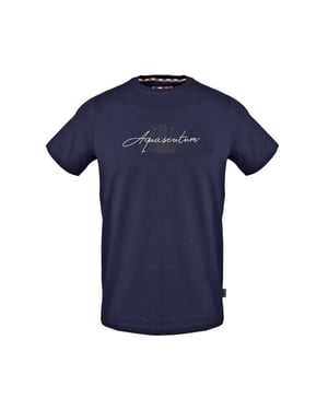 Aquascutum Herenscript T-Shirt (Marine)