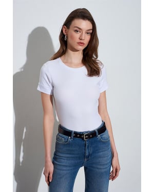 Dames Slim Fit Crew Neck T-Shirt