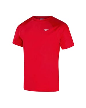 Speedo Heren Crew Neck Regular T-shirt (Rood)