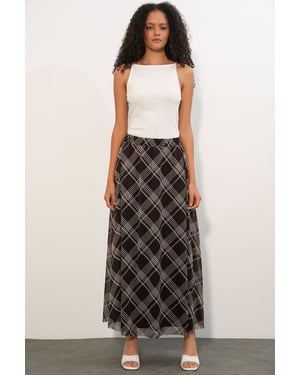 Bloemen Hoge Taille Maxi Rok