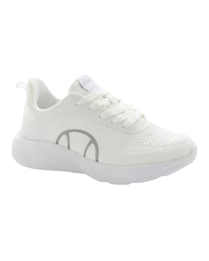 Ellesse Dam/Ladies Como Logo lågskuren träningsskor (Vit/silver)