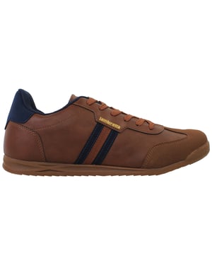 Lambretta Tackle Mens Brown Trainers