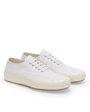 Superga Unisex Adult 2430 Deck Canvas Trainers (White/Off White)