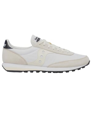 Saucony Unisex-sportschoenen van suède, maat 80 voor volwassenen (Wit)