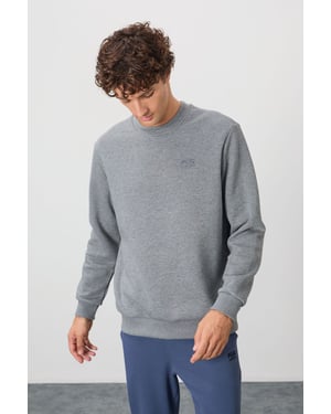 Heren Regular Fit Crew Neck Sweatshirt