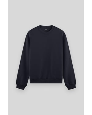 Heren Effen Rundhals Sweatshirt