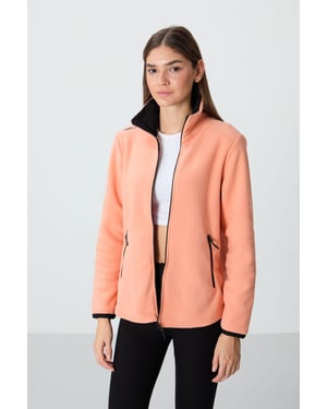 Dames Plush Vest met Rits aan de Voorkant