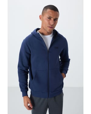 Heren Hooded Zip Sweater