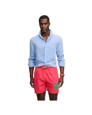 Superdry heren zwempak met logo-opdruk, maat 16