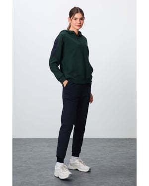 Överstor Hooded Zip Sweatshirt och Byxset