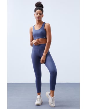 Ärmlös aktiv uppsättning med högmidjade leggings