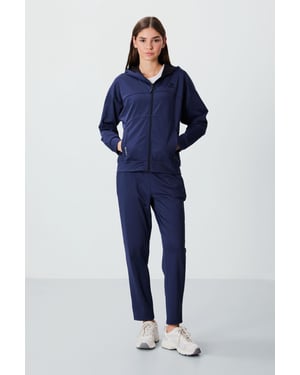 Dames Hooded Zip Sweatshirt en Broek Set