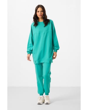 Overmaat Fleece Sweatshirt en Broek Set