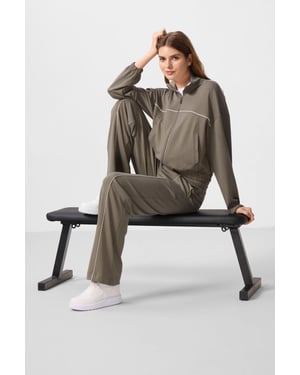 Oversized Rit-kraag Trainingspak Set
