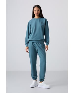 Oversized Sweatshirt en Elastische Taillebroek Set