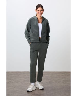 Oversized Hoodie Zipper Trainingspak Set