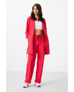 Dames Katoenmix Sweatshirt en Brede Broek Set