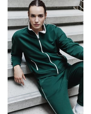 Oversized Ritskraag Sweatshirt en Broekset
