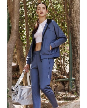 Dames Hoody Zip Sweatshirt en Broeken Set