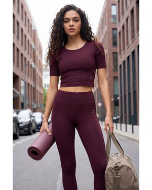 Dames Katoenen Slim-fit Actieve Set
