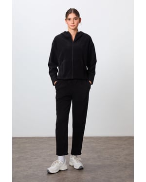 Overmaatse Hoodie Zipper Trainingspak Set