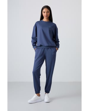 Oversized Sweater en Broekset met Elastische Boord