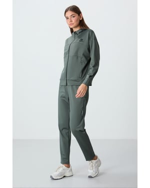 Dames Hoody Zip Sweatshirt en Broek Set