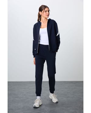 Oversized Hooded Zip Sweater en Broek Set