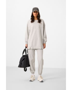 Oversized Fleece Sweatshirt en Broek Set
