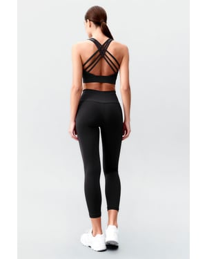 Mouwloze Atletische Set Met Leggings
