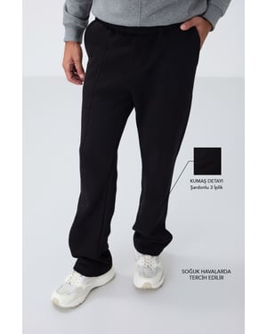 Herr Regular Fit Bomulls- och Polyester Sweatpants