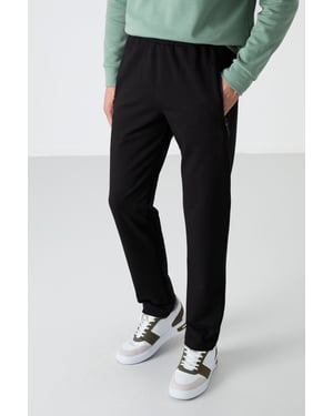 Heren Regular Fit Recht Gesneden Sweatpants