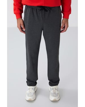 Heren Regular-Fit Katoenmengsel Sweatpants