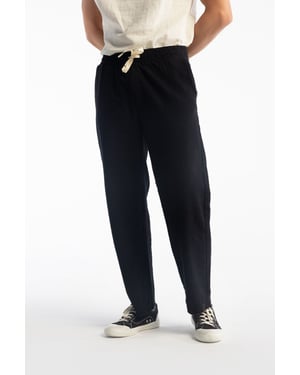 Straight Leg Pants with Drawstring Waist