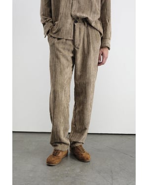 Texturerade Plisserade Byxor