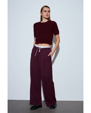 Dames Wijde Crepe Broek