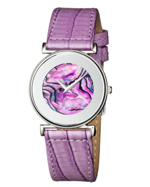 Jowissa Women's Elegance Purple Mother-of-Pearl Watch