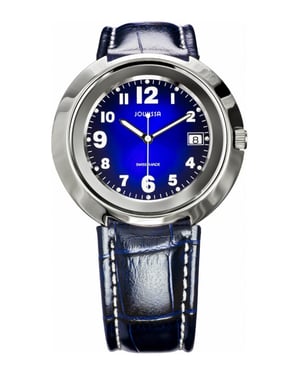 Jowissa Women's Pegasus Blue Leather Date Watch (Blue)