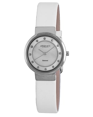 Johan eric: arhus diamond women's mother of pearl watch..