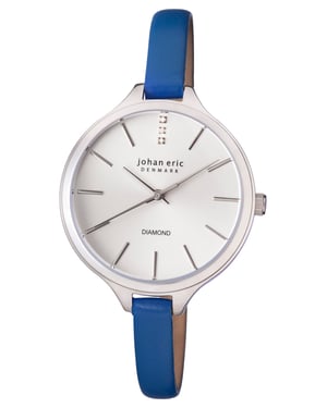Johan eric: herlev slim women's silver watch