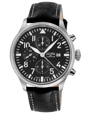 Gevril Vaughn Chronograph 47100 Swiss Automatic ETA 7750 Watch
