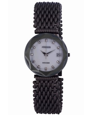 Jowissa: crystal 3 women'smother of pearl watch